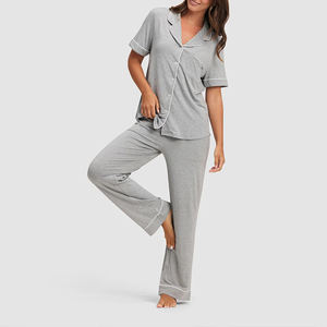 High Quality Women Sleep Wear Cotton Night <b>Suit</b> Comfortable Home Loungewear Breathable Quick Dry Eco-Friendly Summer Bulk - Product Image 3