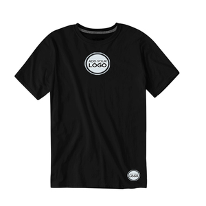 Custom Front Logo Quick Dry Breathable Anti-UV Eco-Friendly Poly Cotton Performance Workout T-<b>Shirt</b> - Product Image 1