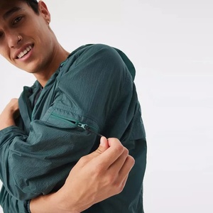 Conjunto de chándal personalizado para hombre, chaqueta cortavientos de nailon, chándal de dos piezas, OEM - Product Image 6