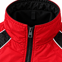 Ensemble survêtement streetwear personnalisé pour hommes grandes tailles, veste coupe-vent légère et pantalon en nylon, OEM ODM en gros