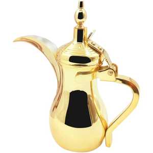 Cafetière arabe artisanale en argent, Dallah ornée, sculptée à la main, théière orientale antique, serveur de boissons pour l'hôtellerie de luxe - Product Image 5