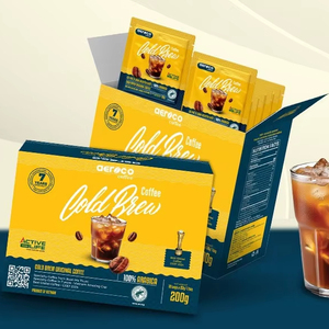 กาแฟอาราบิก้า 100% แบบ Cold Brew ชนิดซอง ชงดื่มทันที สำหรับควบคุมน้ำหนัก รสชาติธรรมชาติ คุณภาพสูง ขายส่ง THA1 กาแฟแคติมอร์ชนิดพิเศษ - Product Image 1