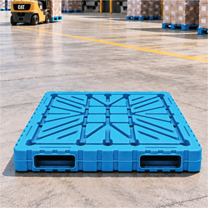 Paleta de Plástico Narai de Doble Capa 1400 x 1200 mm, Apta para Diversos Usos Industriales, Compatible con Sistemas de Almacenaje, Carga Pesada - Product Image 1