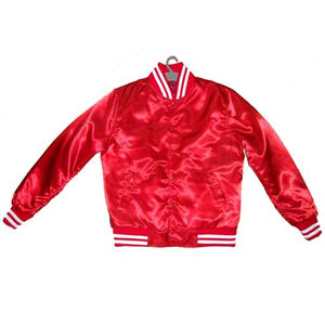 Veste universitaire en satin pour hommes, style baseball, personnalisable, légère, pour la mode et le sport, vente en gros - Product Image 1