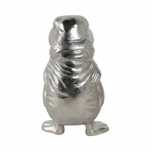 Figurine de grenouille en aluminium plaqué or ZE-3386M, décoration d'intérieur, sculpture animale artisanale - Product Image 3