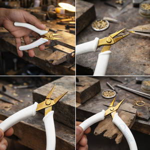 Pince à anneaux brisés robuste pour bijoux, en acier inoxydable de haute qualité, durable, pour la fabrication de bijoux et la perlage - Product Image 6