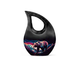 Urna Funeraria Moderna de Aluminio Blanca en Forma de Lágrima con Cruz para Cenizas Humanas de Adultos - Product Image 4