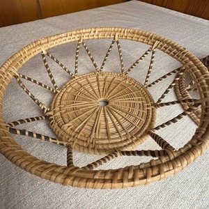 Ensemble de paniers de rangement en rotin naturel tissé à la main, design moderne écologique, multi-usages, décoration murale/de table, forme ovale - Product Image 6