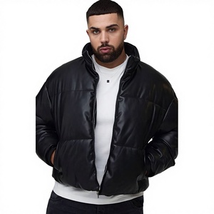 เสื้อแจ็คเก็ตพัฟเฟอร์บุใยสังเคราะห์สำหรับผู้ชายไซส์ใหญ่ กันน้ำ ผ้าแคนวาส ด้านหน้าปรับแต่งได้ สำหรับฤดูหนาว คุณภาพสูง ผลิตจากโพลีเอสเตอร์ 100% พร้อมซิป ขายส่งแบบ OEM - Product Image 1