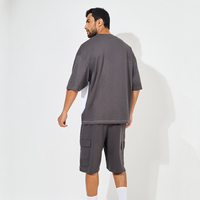 Conjunto de Pantalones Cortos Casuales Personalizados para Hombre, Logotipo Personalizado, Marca Privada, Transpirables, de Secado Rápido, Tejido de Poliéster/Algodón, Primavera