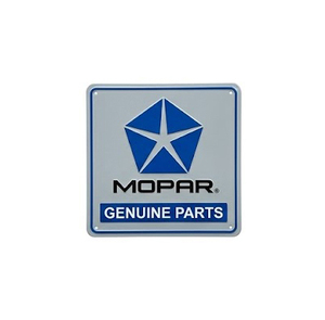 Letrero Metálico Cuadrado Vintage, Piezas Originales Mopar, Logotipo Pentastar, Placa Plateada Azul, Decoración de Pared para Garaje, Taller o Cuarto de Hombre - Product Image 1