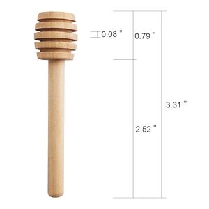 Custom Classic Durable Wooden Honey Dipper Stick Food Grade Lotus Wood Spoon for Jar Eco-Friendly Honey Drizzler Kitchen Gift - Product Image 4
