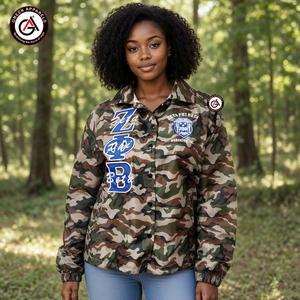 Ropa Griega Zeta Phi Beta Sorority para Mujer, Ecológica, Tallas Grandes, Transpirable, de Secado Rápido, Bordado 3D, Cierre de Botones a Toda la Longitud - Product Image 4