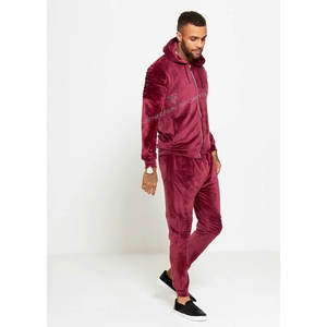 Venta Directa de Fábrica, Conjuntos Deportivos de Terciopelo 100% Transpirables con Cordón Ajustable y Logotipo Personalizado, Conjunto de Dos Piezas para Hombre, Ropa Casual Urbana - Product Image 4