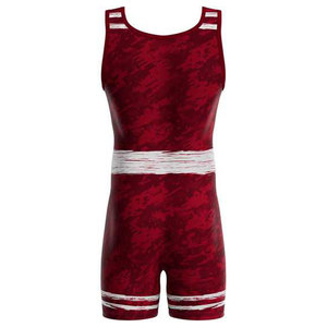 OEM Wrestling Singlet Custom Printed Sublimation Wrestling Uniform Quick Dry <b>Athletic</b> Sports Wear Custom Team Logo Gym Singlet - Product Image 2