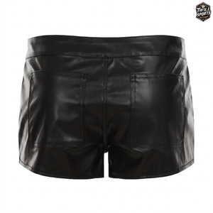 Wholesale New Arrivals Women's <b>Mini</b> Pu Leather Sexy Casual Skinny Mid Woven Breathable Eco-Friendly High Waist Zipper Customized - Product Image 2