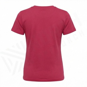 Camiseta Estampada Elegante para Mujer, Mezcla de Algodón, Corte Holgado, Costuras Resistentes, Cómoda para Uso Diario, Color Personalizado - Product Image 2