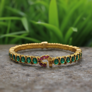 Fine Grillz Green Kemp Bangles - Product Image 3