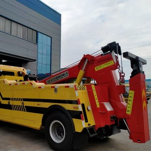 SAIC Hongyan <span class=keywords><strong>16T</strong></span> Kendaraan Penyelamat Jalan Raya Tugas Berat Terintegrasi Derek & <span class=keywords><strong>Crane</strong></span> Satu-Tunda-Satu Truk Derek. - Product Image 6