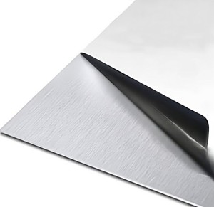 Film en rouleau souple noir et blanc en PE avec logo personnalisé imprimé pour la protection des appareils électroniques et des surfaces en acier inoxydable/métal - Product Image 1