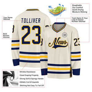 Jersey de Hockey Elite, Ropa Deportiva Profesional con Logotipo del Equipo Personalizado, Nombre del Jugador y Diseño del Número - Product Image 5