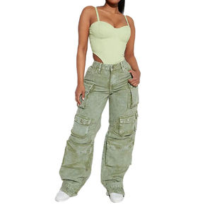 OEM 2026 Nouveau Jean Femme Super Long Coupe Droite Version Large Personnalisé Effet Usé Denim Taille Haute Automne Séchage Rapide - Product Image 3