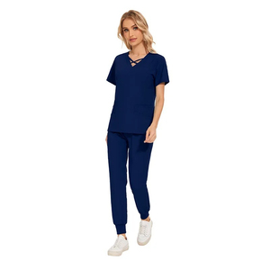 Uniforme de Spa Personalizado para Mujer, Nuevo Modelo Elástico con Encaje Ajustable - Product Image 2
