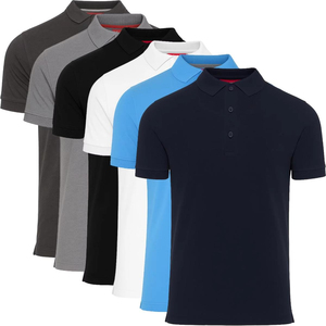 High Quality Custom Logo Sublimation Solid Knitted Quick Dry Breathable Polyester Men's for <b>Shirts</b> Golf Wear <b>Collared</b> <b>T</b>-<b>Shirt</b> - Product Image 3