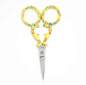 Ciseaux à broder personnalisés à pointe aiguille, manche recouvert de papier, ciseaux professionnels pour couper le fil - Product Image 2