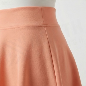 Minifalda de Cintura Alta para Mujer, Estilo Casual, Plisada, de Color Sólido, en Tela de Poliéster y Spandex, para Todas las Temporadas - Product Image 5