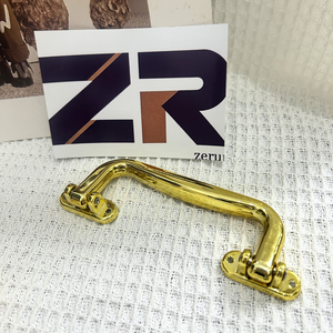 ZERUN Case Plastic Flat Box Gift Gold Sliver Handles <strong>Small</strong> Plastic Square Handles for Hardware <strong>Antique</strong> Leather - Product Image 3
