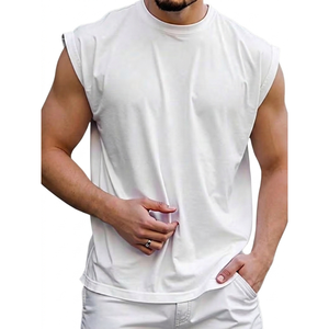 OEM Service Moisture Wicking <b>Running</b> <b>Singlets</b> Sleeveless Sports Gym Men's Tank Tops - Product Image 1