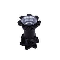 Moyeu avant de vélo OEM en acier inoxydable/alliage d'aluminium, axe traversant 12x100/15x100, 24/28/32 trous, frein à disque, usinage CNC industriel