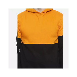 เสื้อฮู้ดดี้ผู้ชายคุณภาพสูง 350 GSM ตัดเย็บสองสี ผ้าฝ้าย 100% เชือกผูกแบบดึงได้ พิมพ์ลายดิจิทัล ปักลายเสื้อผ้า - Product Image 3