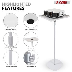 Support de projecteur universel sur pied réglable 53 pouces pour la maison, le bureau et le studio - Product Image 5