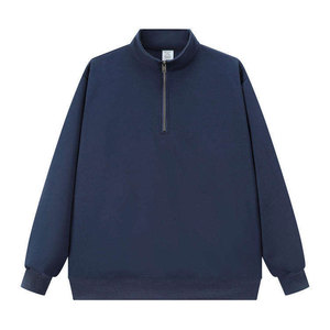 Pull de golf à col zippé pour hommes et femmes en tissu satiné, respirant et anti-UV, conçu pour une flexibilité de swing par temps chaud ou frais - Product Image 1