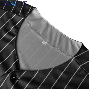 Maillot de baseball personnalisé pour homme, grande taille, col en V, entièrement boutonné, respirant, séchage rapide, imprimé par sublimation, vêtements de sport - Product Image 4