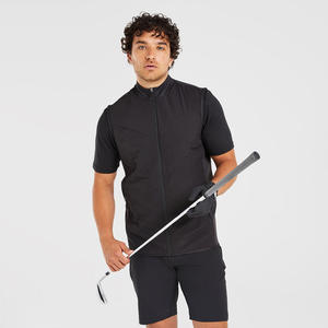 Gilet de golf softshell d'hiver pour hommes, veste de randonnée sans manches doublée de polaire chaude, vêtements d'extérieur avec poches, style formel à séchage rapide - Product Image 1