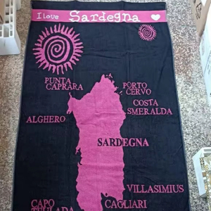 Jacquard <b>Beach</b> <b>Towel</b> Pareo Manufacturer Front side Polyester Cotton Scarf Back Side <b>Towel</b> 2-in-1 - Product Image 1
