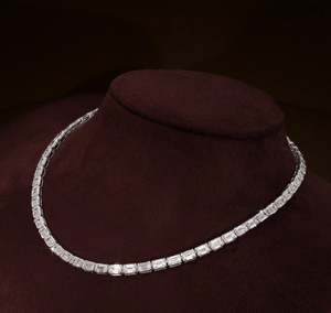Collar de Diamantes Creados en Laboratorio de Alta Calidad, Cadena de Plata, Collar con Colgante de Lujo, Joyería Fina para Mujer - Product Image 3