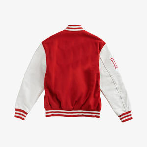 Custom Plus Size Breathable Varsity <b>Jacket</b> Letterman Style <b>Baseball</b> Bomber College Team Wool Sheep Leather Knitted Street - Product Image 5