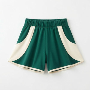 Shorts évasés modernes pour femmes avec taille haute élastique, style jambe large, tissu doux extensible, décontracté, pour l'entraînement, mode, vente en gros - Product Image 1