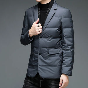 Nouvelle Veste en Velours Côtelé Double Boutonnage pour Hommes d'Âge Moyen, Tendance, Chaude et Confortable pour l'Hiver – Veste de Costume d'Hiver pour Papa - Product Image 5