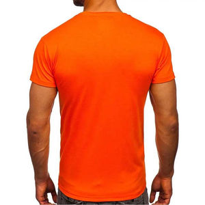 Camisetas personalizadas para hombre al por mayor, 100% algodón, manga corta, transpirables, deportivas, para correr, fitness, gimnasio, con colores y logotipo personalizados. - Product Image 2