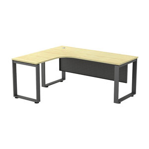 L Shape Durable <b>Office</b> Conference <b>Table</b> Melamine Laminated Metal Legs Contemporary Design Home <b>Office</b> Commercial Furniture - Product Image 4