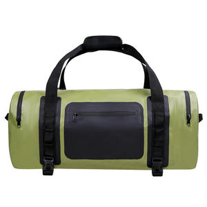 Heavy Duty Waterproof Duffel Bag Convertible <b>Backpack</b> Rugged Silver Travel Bag with Adjustable Straps for Hiking - Product Image 3