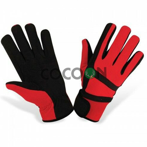 Gants d'équitation noirs haut de gamme respirants antidérapants pour sports de plein air, entraînement tactile, mitaines de dressage, logo personnalisé - Product Image 2