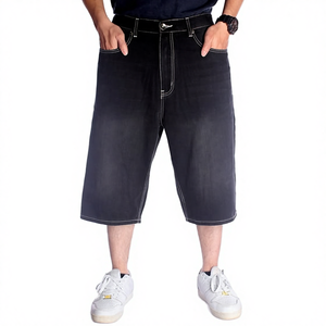 Denim Manufacturer Streetwear Custom Vintage Wash Breathable Quick Dry 100% Cotton Summer Men Jeans <b>Shorts</b> - Product Image 5
