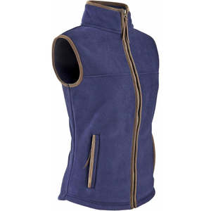 Chaleco Polar Unisex de Alta Calidad, Color Crema Sólido, con Cierre, Cuello Alto, Ropa Exterior Informal, Resistente al Viento, Cálido para Otoño, con Bolsillos - Product Image 2