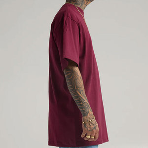T-shirt Streetwear Lourd Personnalisable avec Logo Vente en Gros Coton Uni 250 g/m² Coupe Oversize Prix Usine - Product Image 4